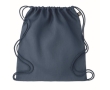 Eco-friendly drawstring bag in hemp for a eco look, 200 g/m2 colour blue