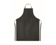 Eco kitchen apron with pockets and neck strap, 200 g/m2 colour black