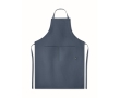 Eco kitchen apron with pockets and neck strap, 200 g/m2 colour blue