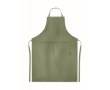 Eco kitchen apron with pockets and neck strap, 200 g/m2 colour green