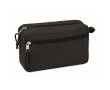Eco toiletry bag made of hemp. Go green, 200 g/m2 colour black