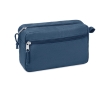 Eco toiletry bag made of hemp. Go green, 200 g/m2 colour blue
