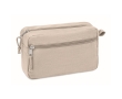 Eco toiletry bag made of hemp. Go green, 200 g/m2 colour beige