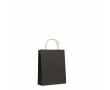 Small recycled paper bag in many colours, 90 g/m2 colour black