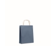 Small recycled paper bag in many colours, 90 g/m2 colour blue