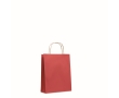 Small recycled paper bag in many colours, 90 g/m2 colour red