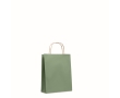 Small recycled paper bag in many colours, 90 g/m2 colour green