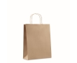 Medium size recycled paper bag, 90 g/m2 colour beige