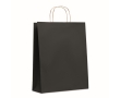 Large recycled paper bag in many colours, 90 g/m2 colour black