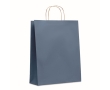 Large recycled paper bag in many colours, 90 g/m2 colour blue