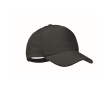 Cap with 5 panels and brass buckle colour black