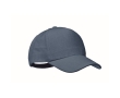 Cap with 5 panels and brass buckle colour blue