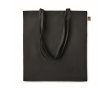 Economical organic tote bag in organic colours, 140 g/m2 colour black