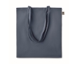 Economical organic tote bag in organic colours, 140 g/m2 colour blue