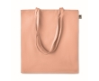 Economical organic tote bag in organic colours, 140 g/m2 colour orange