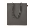 Economical organic tote bag in organic colours, 140 g/m2 colour dark grey