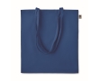 Economical organic tote bag in organic colours, 140 g/m2 colour royal blue