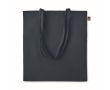 Economical organic tote bag in organic colours, 140 g/m2 colour navy-blue