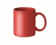 Economical ceramic coffee mug, 300 ml colour red
