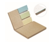 Sticky note set made of grass paper with wildflower seeds, A7 colour white