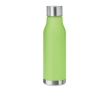 Translucent, frosted, smooth bottle in many colours, 600 ml colour transparent lime