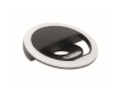 LED light ring, 3 different brightness levels colour black
