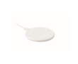 White wireless charger for smartphones colour white