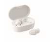 Earphones with Bluetooth and charger case colour white