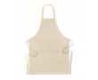 Kitchen apron with organic cotton, 200 g/m2 colour beige