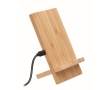 Wireless charger made of bamboo wood for smartphones colour wood