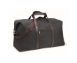 Perfect bag for short trips, canvas and recycled PU colour black