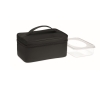 Cooler bag with lunch box made of recycled plastic colour black