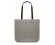 Fabric bag made from reflective 190D polyester colour matt silver
