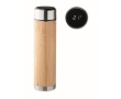Thermos flask with LED touch thermometer in the lid, 480 ml colour wood