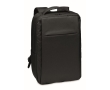 Recycled laptop backpack with USB Port, 16\" colour black