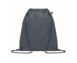High-quality drawstring bag made of organic cotton, 140 g/m2 colour blue