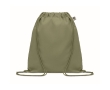 High-quality drawstring bag made of organic cotton, 140 g/m2 colour khaki