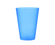 Sustainable, reusable cup made of PP for events, 300 ml colour transparent blue