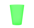 Sustainable, reusable cup made of PP for events, 300 ml colour transparent green