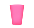 Sustainable, reusable cup made of PP for events, 300 ml colour transparent red