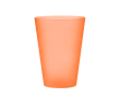Sustainable, reusable cup made of PP for events, 300 ml colour transparent orange