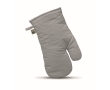 Organic cotton cooking glove for promotional use, 170 g/m2 colour grey
