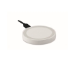 Black wireless phone charger with blue light indicator colour white