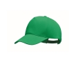 5-panel organic cotton baseball cap, 250 g/m2 colour green