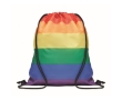 Drawstring bag, RPET, eye-catching rainbow colours colour multicolour