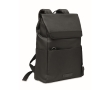 Recycled laptop backpack with zipper pockets in black, 15'' colour black