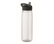 Bottle with foldable mouthpiece made of PP with straw, 650 ml colour black