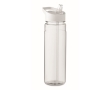 Bottle with foldable mouthpiece made of PP with straw, 650 ml colour white