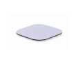 White glass coaster for full colour printing with rubber base colour white