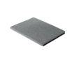 Faux leather case with notepad, solar calculator and pen, A4 colour grey